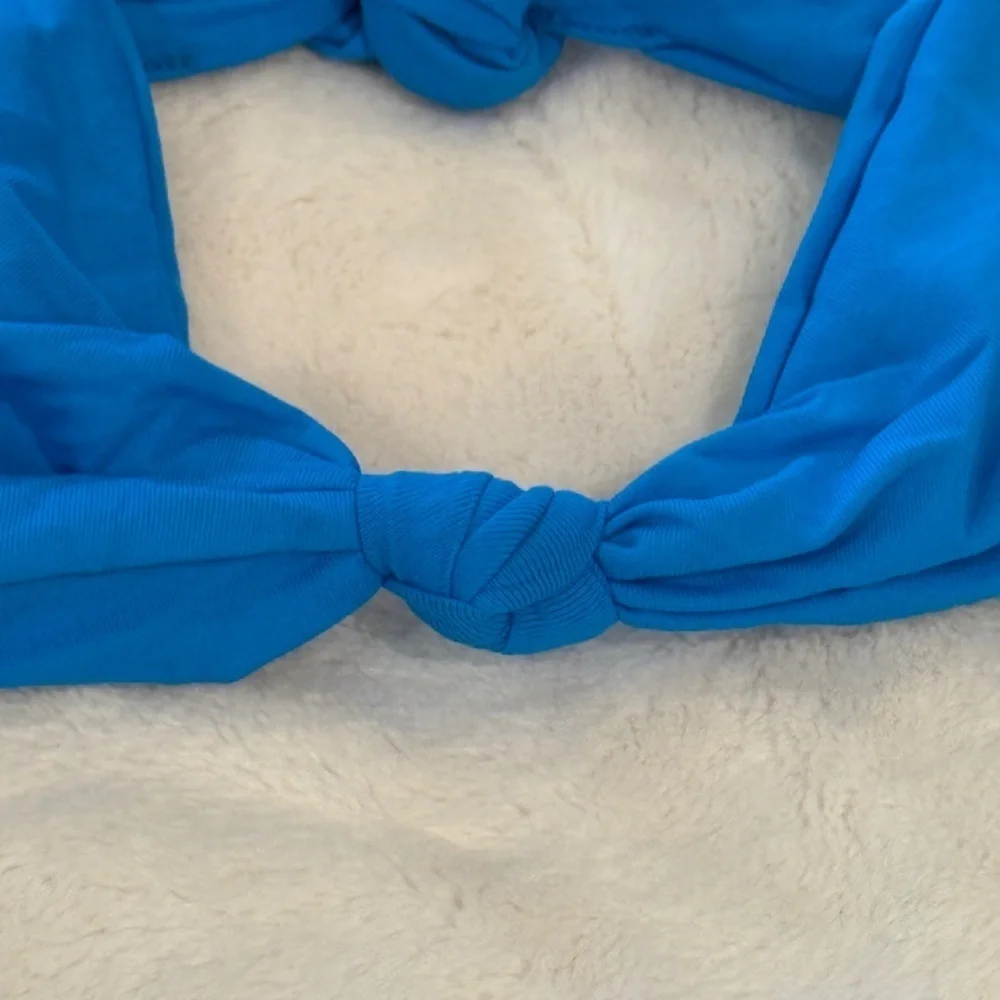 New Vitamin A Zuri Bralette in Cerulean Blue Bikini Top 31477